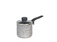 Home Salt Npepper melkpan van aluminium met antiaanbaklaag, glazen deksel, 10 cm