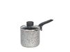 Home Salt Npepper melkpan van aluminium met antiaanbaklaag, glazen deksel, 10 cm
