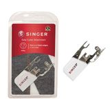 SINGER Side Cutter Attachment Presser Voet, Simutaneously Trims & Hems Edge, Zigzag of Overstitch-Sewing Made Easy naaivoet, metaal, zilver
