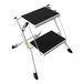 REQUISITE NEEDS Vouwen Stap Ladder 2 Stap Ladder Compact Anti-Slip Stabiel voor Keuken Thuis Volwassen 150KG Capaciteit