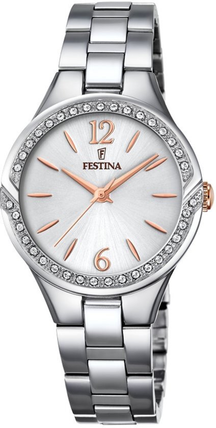 Festina F20246/1 horloge dames - zilver - edelstaal