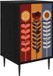 vidaXL Nachtkastje ESSEN Zwart eiken 36 x 33 x 61 cm Bewerkt hout