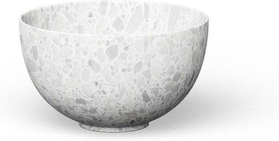Looox Ceramic Terrazzo Sink - Small Round Washbasin 23cm - Beige