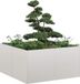 Maison Exclusive - Jardinière 80x80x40 cm, en acier inoxydable