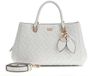 GUESS Sally Triple Compartment Satchel White wit