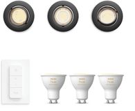 Philips Hue Peridot Set van 3 Inbouwspots (Zwart)