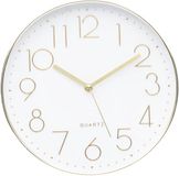 ACCSHINE Wandklok, stil, 30 cm, kwarts, op batterijen, grote wandklok, gemakkelijk af te lezen voor kamer, huis, keuken, slaapkamer, kantoor, school