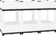 vidaXL Verhoogde Plantenbak 120x40x71 cm Polypropeen Wit