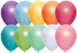 Merkloos / Sans marque Haza-Witbaard 30x Gekleurde metallic ballonnen 30 cm