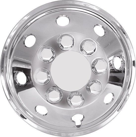 Carpoint Wieldoppenset Chroom Bolvormig 14" - Set van 4