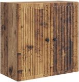 vidaXL Wandkast Oud hout 59 x 31 x 60 cm Bewerkt hout