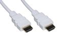 LINK LKCHDMI20B03 HDMI-kabel, 4K, 2 m, vergulde contacten, wit, compatibel met pc, notebook, HDTV, 3 stuks