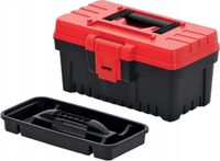 Prosperplast Kistenberg Gereedschapskist, 36x18,6x19,3 cm, Zwart-Rood