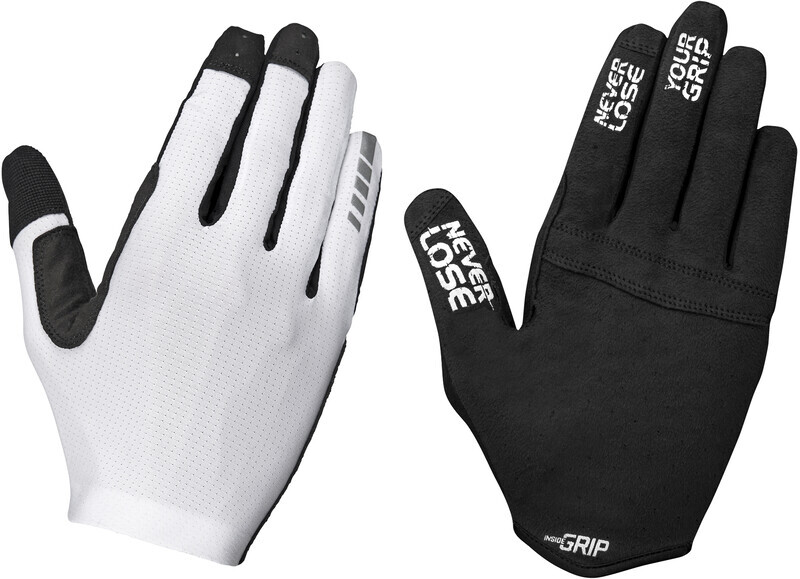 GripGrab Aerolite InsideGrip Lange Vingers Handschoenen, white