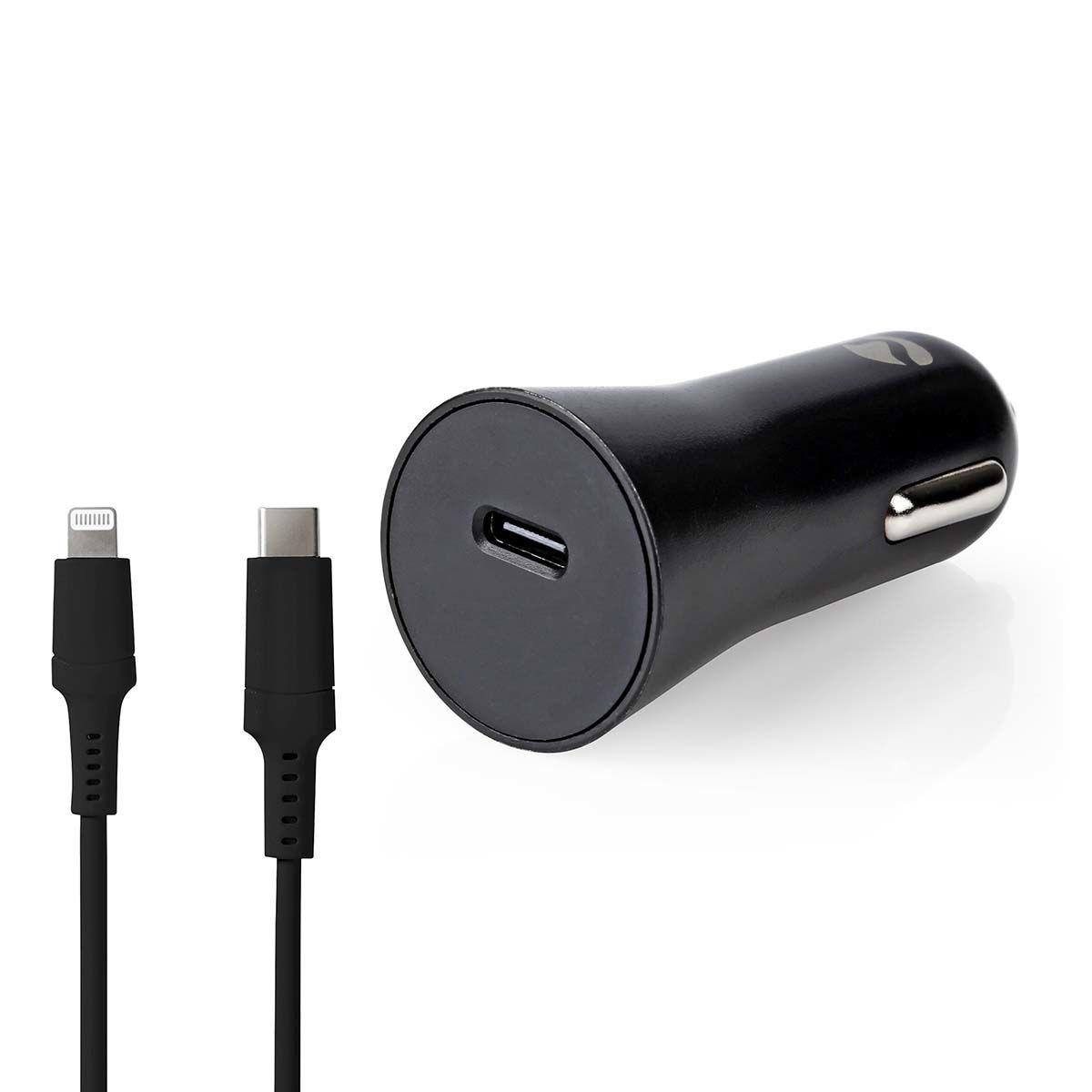 Nedis 20W USB-C PD Car Charger - Black