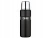 Thermos 470ml Mat Zwart - Roestvrij Staal, Lange Isolatie