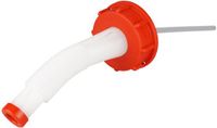 Jerrycanshop Lostri Verpakkingen BV Jerrycan schenktuit - flexibel en met beluchting - DIN51 - Rood / Wit