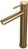 Brauer Gold Edition Verhoogde Opbouw Wastafelmengkraan Model A Goud Geborsteld PVD
