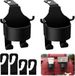 Shenzhen Haorui Industrial Technology Co., Ltd. Porte-gobelet de voiture, porte-gobelet universel, porte-boisson, porte-canette, mini-poubelle avec porte-crochet de rangement, porte-bouteille pour gobelets à café et canettes de boisson, noir, 2 pièces
