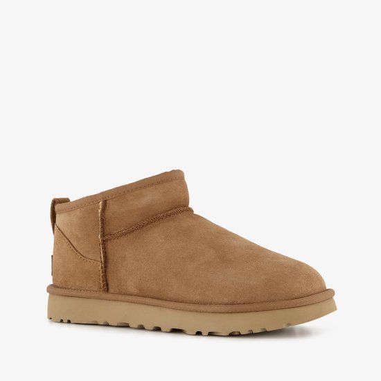 UGG W Classic Ultra Mini Vachtlaarzen - Dames - Camel - Maat 43