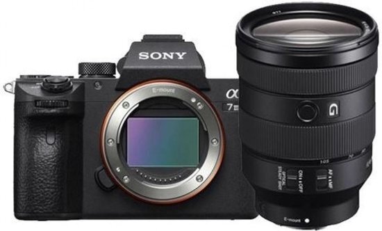 Sony α 7 III + FE 24–105 mm F4 G OSS zwart