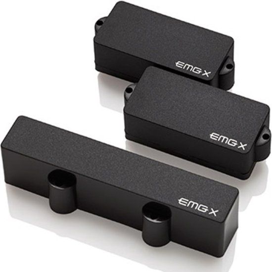 EMG PJ-X Set - Black Active Bass Guitar Pickup Set