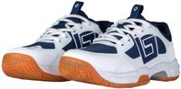 Brabo Tribute Indoor Hockeyschoenen Junior Wit - Donkerblauw