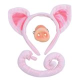 Rubies Verkleed set varken - oortjes/staart/snuit - roze - voor kinderen - carnaval