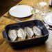 Plat de cuisson en céramique, forme ardoise, 6,2 x 25 x 16,8 cm, 1 litre, gris