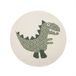 OYOY Mini vloerkleed Dino (Ø120 cm) Groen Dierenprint