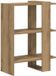 vidaXL Boekenplank - 2-laags - 52 x 25 x 71,5 cm - Bewerkt hout