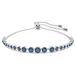 Swarovski Imber Emily armband, Blauw, Rodium toplaag