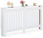 Relaxdays Radiatorombouw landelijk - 83x152x19 cm - met plank - wit