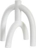 DKD Home Decor Kroonkandelaar Scandi 21,5 x 21,5 x 23 cm Wit Hars