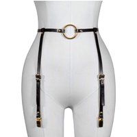 Elif Domanic Leia Jarretelgordel Leren Lingerie Maat L