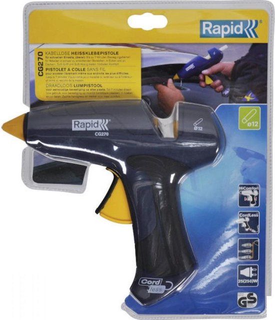 Rapid CG270 Lijmpistool - 12mm - Accu - 0 min. opwarmtijd - Blauw