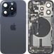 Apple Coque Batterie iPhone 15 Pro, Avec Châssis Central, Pièces Complètes, Bleu (Titane Bleu), Échange Premium