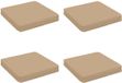 vidaXL - 4-delig - Zitkussen - VUGHT - 4 - stuks - 100% - Polyester - Zand