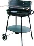 Master Grill MG942 - Grill à charbon de bois - Ovale - Grille chromée - Cuve en acier émaillé