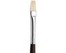 Winsor & Newton 5630002 Azanta Plat Penseel Varkenshaar Zwart/Wit Nr. 2