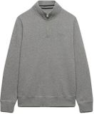 Superdry Essential Serif Logo Sweatshirt Met Halve Rits Dark Vintage Grey Marl XXL Man