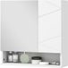 Armoire murale avec miroir pour salle de bain, placard de rangement, 2 portes, 55 x 17 x 55 cm, blanc