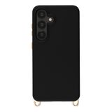 Selencia Rivièra MagSafe Backcover met afneembare haakjes voor de Samsung Galaxy A55 (5G) / A35 - Velvet Black