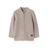 NAME IT MINI rechtvallend gebreid vest - beige