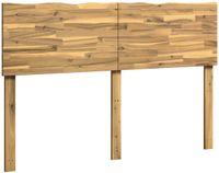 vidaXL Live Edge Hoofdbord ROSTOCK Wit 135 cm Massief Acaciahout