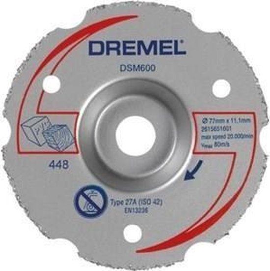 Dremel DSM540 2615S540JB Diamanten doorslijpschijf 77 mm 1 stuk(s) Tegels, Baksteen, Marmer, Porselein, Keramiek