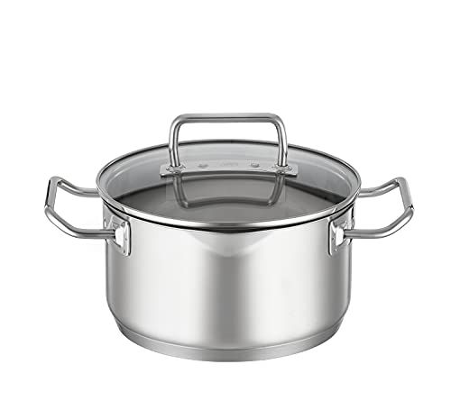 Rösle EXPERTISO Kookpan - 20 cm - Roestvrij staal 18/10 - Met glazen deksel - Geschikt voor inductie