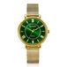 ZINZI Twenty ZIW2054 horloge dames geelgoudkleurig staal groen analoog 34mm