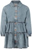 Koko Noko Meisjes Jurk - Denim light blue