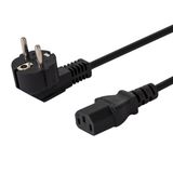 Savio CL-98 câble d'alimentation Noir 1,8 m IEC C13 Prise type E